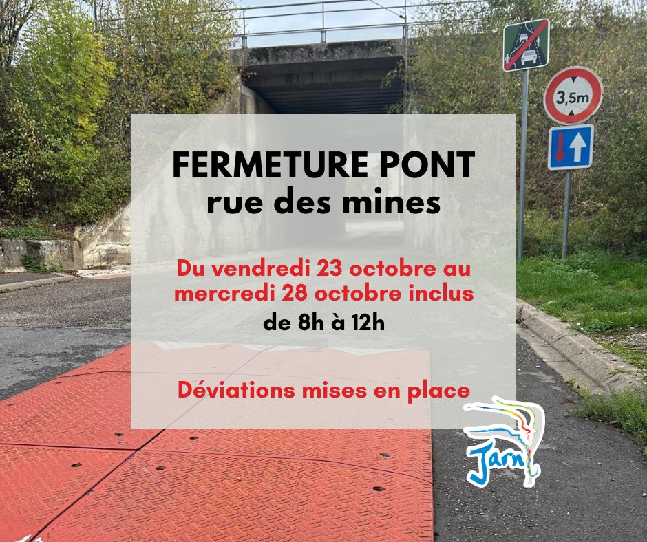 TRAVAUX – Fermeture Rue des Mines